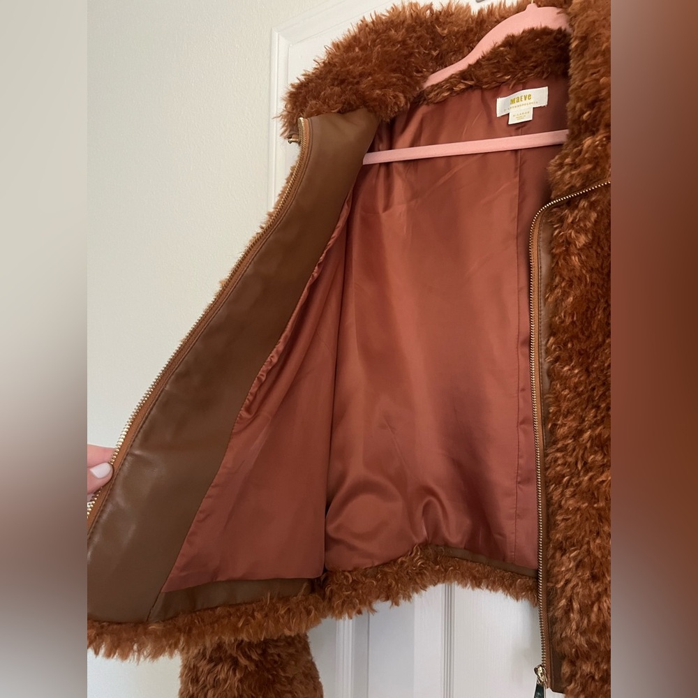 Maeve by Anthropologie Teddy Zip-Up Coat Size XL - Picture 9 of 16